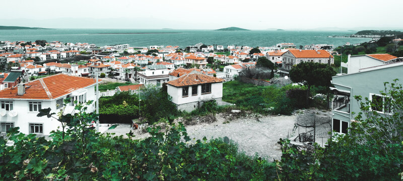 Cunda island Ayvalik Turkey Aegean Sea and nature