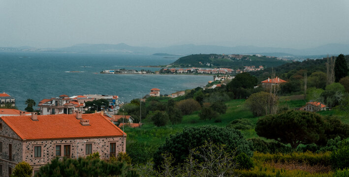 Cunda island Ayvalik Turkey Aegean Sea and nature