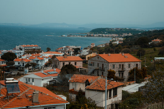 Cunda island Ayvalik Turkey Aegean Sea and nature