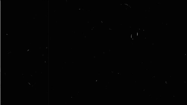 Minimal 16mm Film Overlay with Jittering Analog Grain and Authentic Film Splice Texture