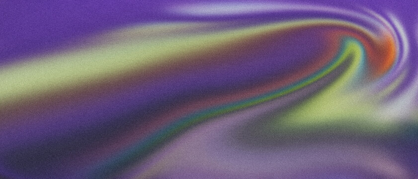 Abstract holographic liquid swirl background, purple iridescent fluid texture, dreamy neon gradient waves for modern aesthetic design