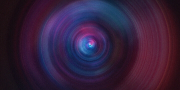 Abstract vortex tunnel with glowing light circle effect in dark purple and blue gradients.