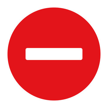 No entry sign icon vector illustration