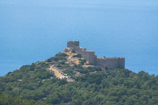 Kritinia Castle in the island of Rhodes