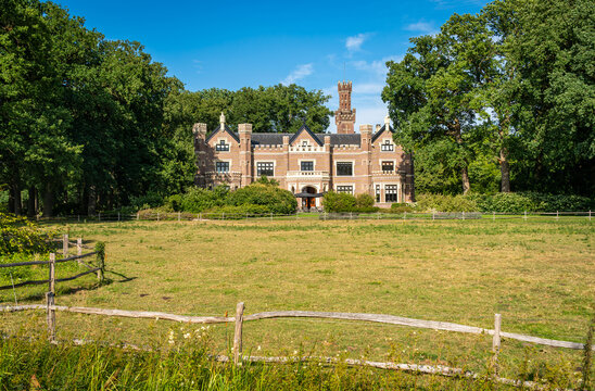 The Castle of Schaffelaar from 1850 located in Barneveld, Gelderland, The Netherlands