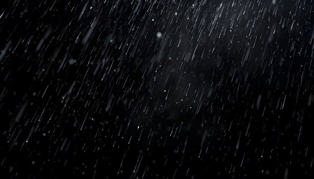 Cinematic heavy rain overlay texture on a black background.