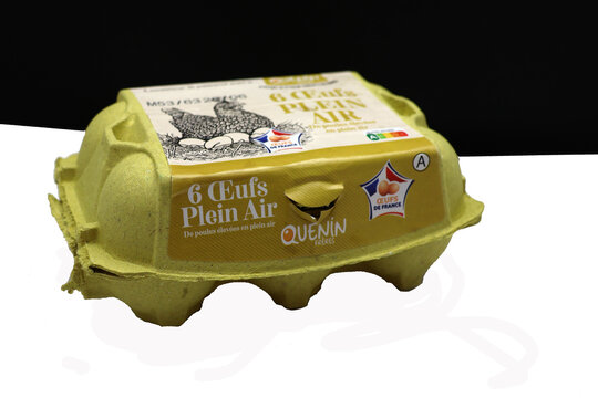 Boite de 6 oeufs de chez Quenin fr&egrave;res