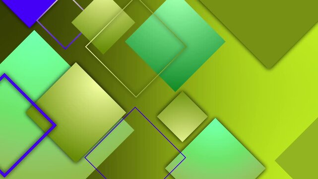 Abstract geometric background with layered squares modern gradient design animation