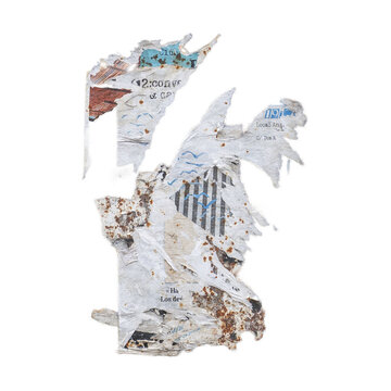 Ripped Wallpaper Wall Decal Texture with Torn Edges