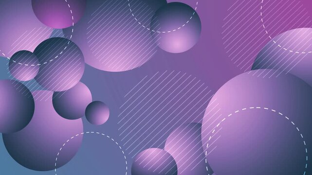 Abstract background with glowing circles soft gradients and diagonal line patterns animation