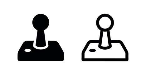 Retro arcade joystick gaming icon set © liubomir118809