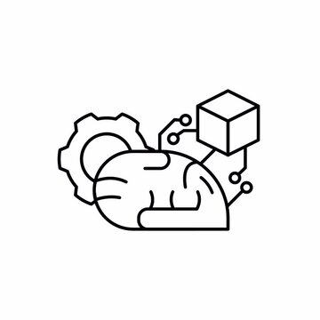 Machine Learning Model motion illustrator linely style for Automation, Artificial Intelligence and Advanced Workflow Integration SaaS Dashboards
