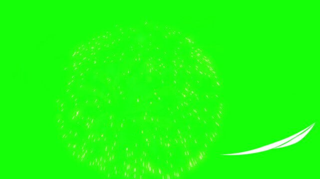 Dynamic abstract swoosh graphic elements with animated lightning strike effects against a bright green background with lightning strikes subtle video displays abstract
