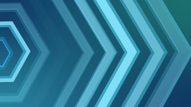 Abstract geometric background with repeating chevron/hexagon shapes forming depth animation