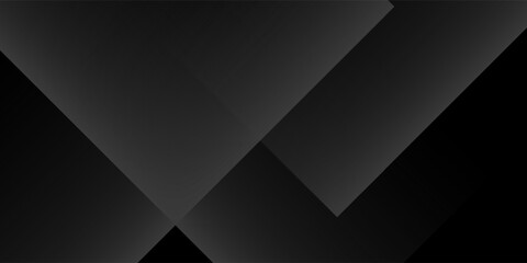 Obraz premium Modern black white abstract background. Minimal. Gradient. Dark grey banner with geometric shapes, lines, stripes, triangles. Design. Futuristic. Cut paper or metal effect.vector illustration eps10