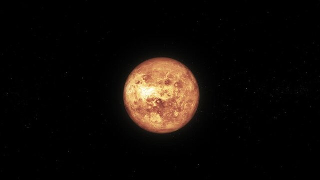 High Quality 3D Render of Makemake Planet with Cosmic Dust and Stars