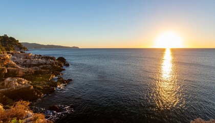 Obraz premium Por do sol no mar 
