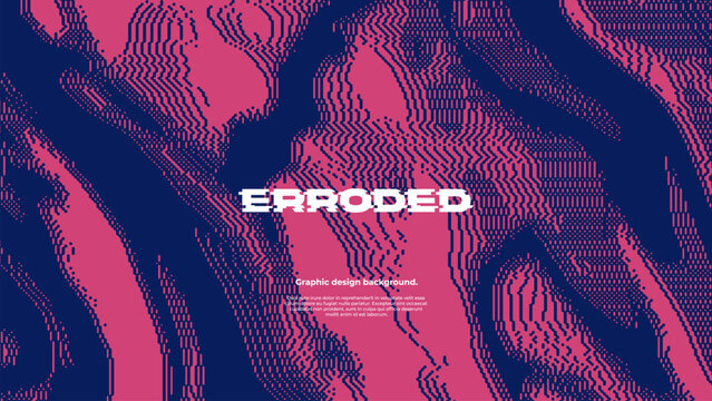 Wavy dithered fluid color. Futuristic minimal background.