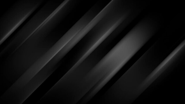 Abstract Black Diagonal Stripe Background with Smooth Gradient Light. Modern Dark Geometric Texture Wallpaper for Elegant Graphic Design