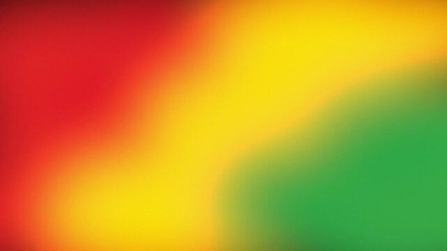 Blurred abstract animation background with transition of red yellow and green colors