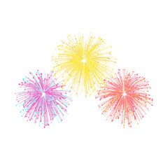 Obraz premium colorful fireworks Colorful abstract brush strokes explosion