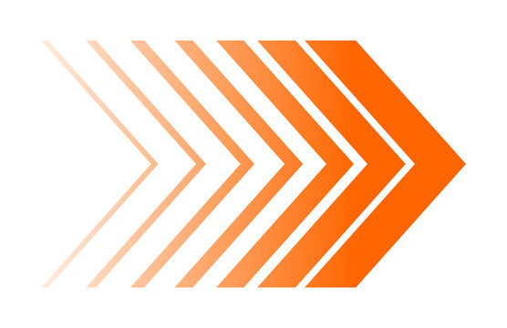Orange gradient chevron arrow pattern