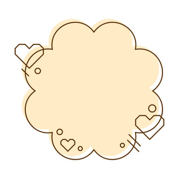 cloud shape frame