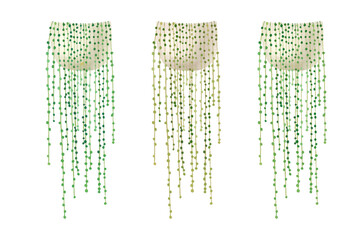 Glowing green jellyfish decorations for party ambiance transparent background © Umme Sowaiba 