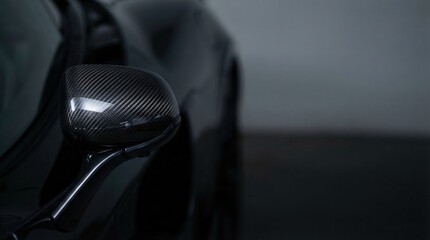Obraz premium carbon fiber car side mirror