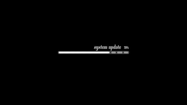 System update loading bar progress animation