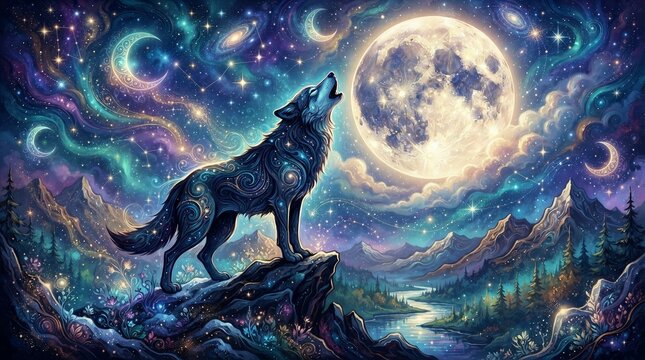 People Howling At Moon Images – Browse 832 Stock Photos, Vectors