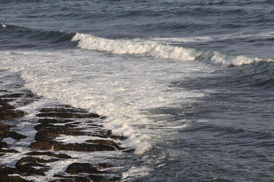 Meereswellen in der Bucht von Douglas