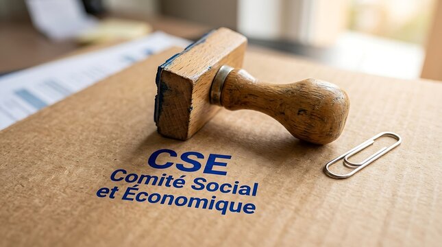 Broken paper clip and wooden block with cse text