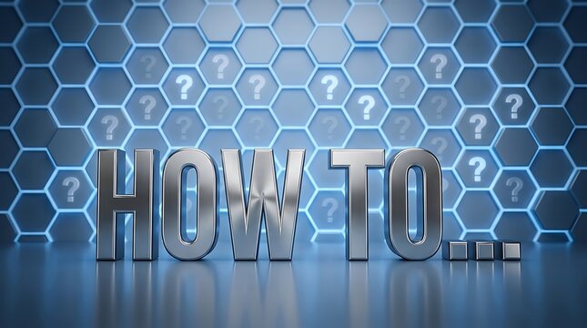 How to text on futuristic hexagonal background