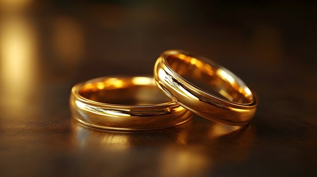Shiny wedding jewelry with classic circular ring design picture