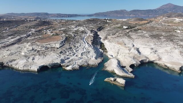 White Cliffs of Sarakiniko on the Greek Island of Milos