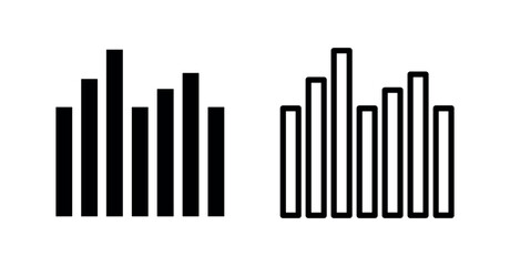 Obraz premium Bar Chart Icon Set