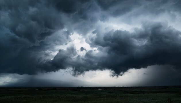 Dark Dramatic Stormy Sky Clouds