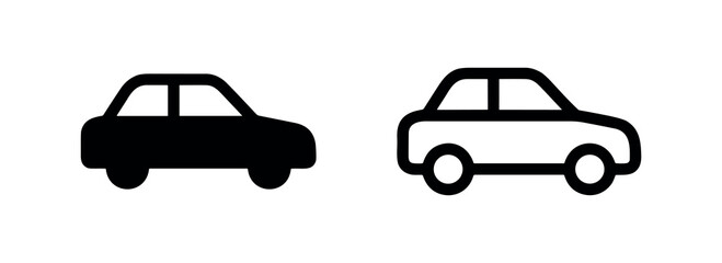 Fototapeta premium Car vehicle icon, transport and automotive symbol.