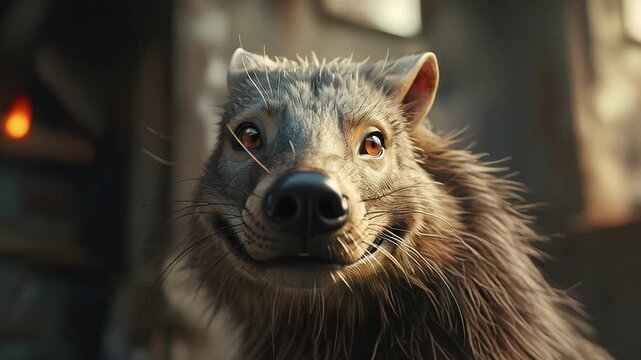 portrait of a wolf