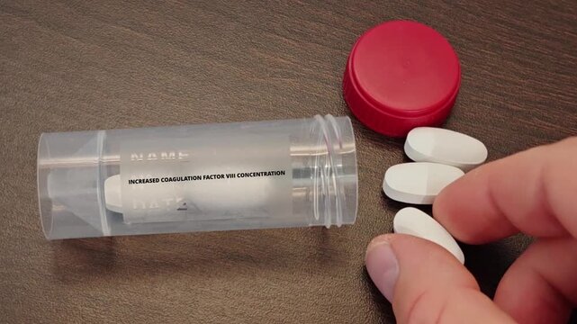 INCREASED COAGULATION FACTOR VIII CONCENTRATION for bleeding disorders clotting control and blood disease treatment tablet taken by a patient