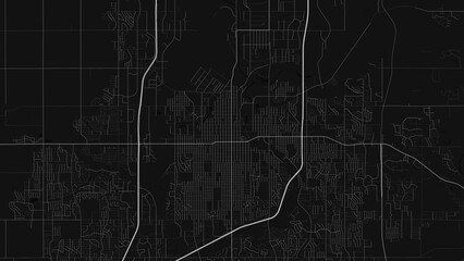 Sioux Falls South Dakota City Street Map Black and White Poster © Auras