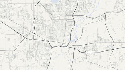 Fototapeta premium Jackson Mississippi City Street Map Cream Ivory Minimalist Poster