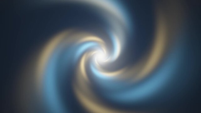 Glowing spiral vortex swirling toward center abstract motion background seamless loop in bright cyan tones