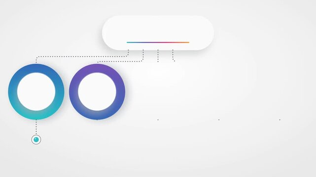 Five Step Circular Timeline Infographic Builds a Colorful Connected Ring Diagram