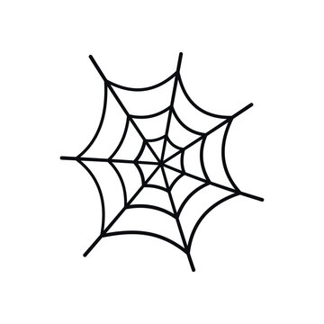Halloween Outline Icon &ndash; Spider Web