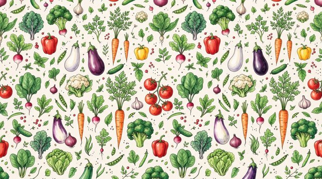 seamless pattern with red tulips