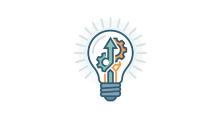 Innovation Idea Light Bulb Concept. © bapak