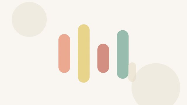 Lazy Day: Soft rounded shapes in slow staggered cascade