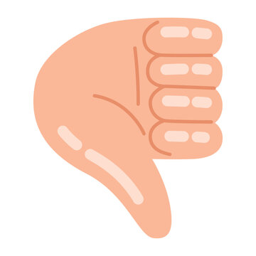 Thumbs Down Hand Icon Design